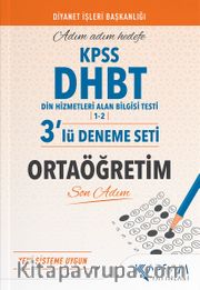 2022 KPSS DHBT Ortaöğretim 3'lü Deneme Seti