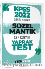 2022 KPSS Sözel Mantık Çek Kopart Yaprak Test