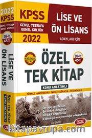 2022 KPSS Lise ve Ön Lisans Konu Anlatımlı Tek Kitap