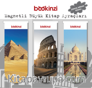 Magnetli Büyük Kitap Ayraç / Dünya Mirası Temalı (3 Adet)