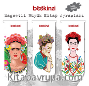 Magnetli Büyük Kitap Ayraç / Frida Temalı (3 Adet)