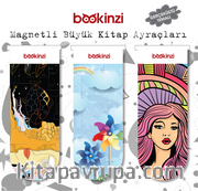 Magnetli Büyük Kitap Ayraç / Gerçek Üstü Temalı (3 Adet)