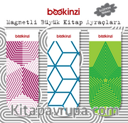 Magnetli Büyük Kitap Ayraç / İllüzyon Temalı (3 Adet)