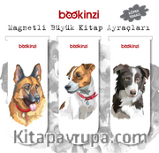 Magnetli Büyük Kitap Ayraç / Köpek Temalı (3 Adet)
