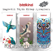 Magnetli Büyük Kitap Ayraç / Kuş Temalı (3 Adet)