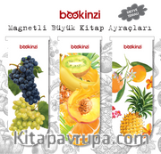 Magnetli Büyük Kitap Ayraç / Meyve Temalı (3 Adet)