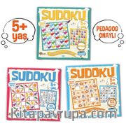 Çocuklar İçin Sudoku Seti (5+ Yaş) (3 Kitap Takım)