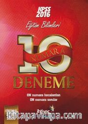 2016 KPSS Eğitim Bilimleri 10 Numara Deneme