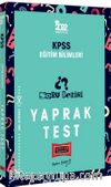 2022 KPSS Eğitim Bilimleri Soru Denizi Yaprak Test
