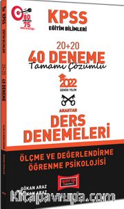2022 KPSS Eğitim Bilimleri Ölçme ve Değerlendirme Öğrenme Psikolojisi Tamamı Çözümlü 20+20 40 Deneme