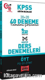 2022 KPSS Eğitim Bilimleri ÖYT PG SY ÖTMT Tamamı Çözümlü 20+20 40 Deneme