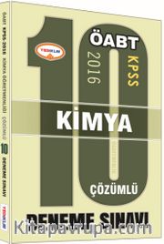 2016 KPSS ÖABT 10 Kimya Çözümlü Deneme Sınavı