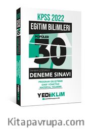 2022 KPSS Eğitim Bilimleri Program Geliştirme-Sınıf Yönetimi-Materyal Tasarımı Tamamı Çözümlü 30 Popüler Deneme 