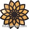 Full Frame Duvar Sanatları - Pleksi Altın Ayna - Lotus Çiçeği (FF-DS249)