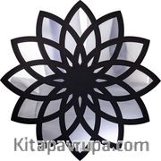 Full Frame Duvar Sanatları - Pleksi Gümüş Ayna - Lotus Çiçeği (FF-DS267)