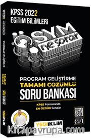 2022 KPSS Eğitim Bilimleri ÖSYM Ne Sorar Program Geliştirme Tamamı Çözümlü Soru Bankası