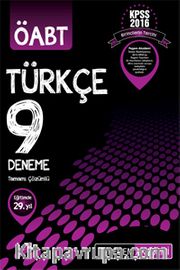 2016 KPSS ÖABT Türkçe Öğretmenliği Tamamı Çözümlü 9 Deneme 