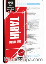2022 KPSS Genel Yetenek Genel Kültür Tarih Yaprak Test