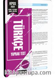2022 KPSS Genel Yetenek Genel Kültür Türkçe Yaprak Test