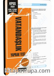 2022 KPSS Genel Yetenek Genel Kültür Vatandaşlık Yaprak Test