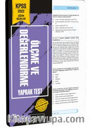 2022 KPSS Eğitim Bilimleri Ölçme ve Değerlendirme Yaprak Test