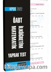 2022 KPSS ÖABT İlköğretim Matematik Yaprak Test