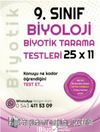 9. Sınıf Biyoloji Biyotik Tarama Testleri 25x11