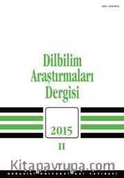 Dilbilim Araştırmaları Dergisi 2015/2