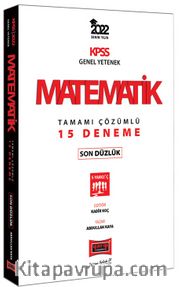 2022 KPSS Genel Yetenek Matematik Son Düzlük Tamamı Çözümlü 15 Deneme