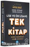 2022 KPSS Lise Ön Lisans Genel Yetenek Genel Kültür Tek Kitap Soru Bankası