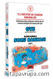 GYS T.C Kültür ve Turizm Bakanlığı Personelinin Görevde Yükselme ve Unvan Değişikliği Sınavları İçin Şef Açıklamalı Soru Bankası