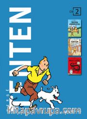 Tenten Cilt: 2 (Ciltli) <br /> Tenten Amerika'da - Tenten Firavunun Puroları - Mavi Lotus