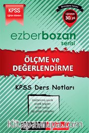 2016 KPSS Ezberbozan Eğitim Bilimleri Ölçme ve Değerlendirme Ders Notları