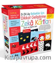 0-24 Ay Bebekler için Dikkat Geliştirme ve Zeka Kartları Oyun ve Eğitim Seti