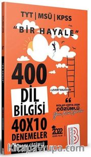 2022 TYT MSÜ KPSS Bir Hayale Serisi Dil Bilgisi Tamamı Çözümlü Deneme