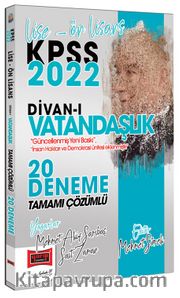 2022 KPSS Lise Ön Lisans Divanı Vatandaşlık Tamamı Çözümlü 20 Deneme