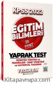 2022 KPSS Eğitim Bilimleri Öğretim Yöntem ve Teknikleri Sınıf Yönetimi Materyal Tasarımı Çek Kopart Yaprak