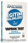 2022 KPSS Eğitim Bilimleri Ölçme ve Değerlendirme Çek Kopart Yaprak Test