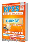 2022 KPSS Lise ve Önlisans Tam İsabet Türkçe Soru Bankası