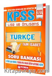2022 KPSS Lise ve Önlisans Tam İsabet Türkçe Soru Bankası