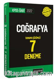 2022 KPSS ÖABT Coğrafya Tamamı Çözümlü 7 Deneme