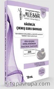 Müessir Adli-İdari Hakimlik Çıkmış Soru Bankası ve Çözümleri Ceza Hukuku Genel Hükümler