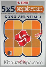 4. Sınıf 5x5 Beşibiyerde Konu Anlatımlı <br /> Türkçe-Matematik-Fen ve Teknoloji-Sosyal Bilgiler-İngilizce