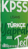 2022 KPSS Lisans Genel Kültür Türkçe Yaprak Test