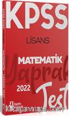 2022 KPSS Lisans Genel Kültür Matematik Yaprak Test 