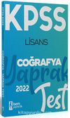 2022 KPSS Lisans Genel Kültür Coğrafya Yaprak Test 