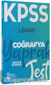 2022 KPSS Lisans Genel Kültür Coğrafya Yaprak Test 
