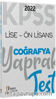2022 KPSS Ortaöğretim Ön Lisans Genel Kültür Coğrafya Yaprak Test