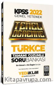2022 KPSS Genel Yetenek Türkçe Temel Öğrenme Tamamı Çözümlü Soru Bankası
