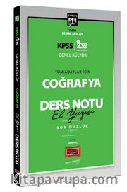 2022 KPSS Lisans Genel Kültür Tüm Adaylar İçin Son Düzlük 5 Yargıç Serisi Coğrafya El Yazısı Ders Notu